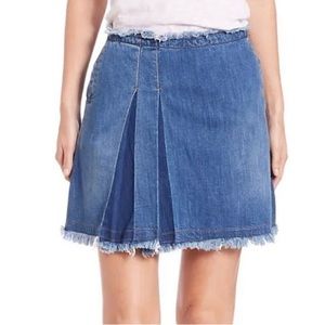 See By Chloe Denim A-Line Skirt Size
27 Raw Hem with Pockets and Pleat